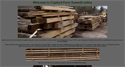 Desktop Screenshot of copfordsawmill.co.uk